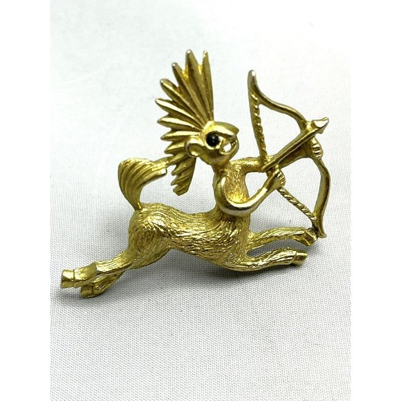 Vintage Centaur Half Man Half Horse Brooch Pin - Picture 3 of 4
